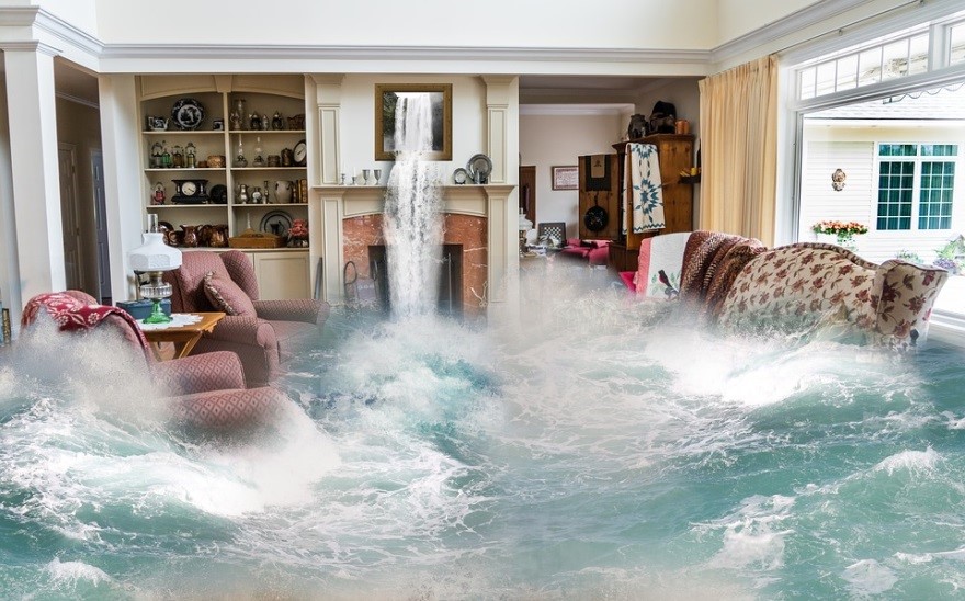 Flooding causing water damage