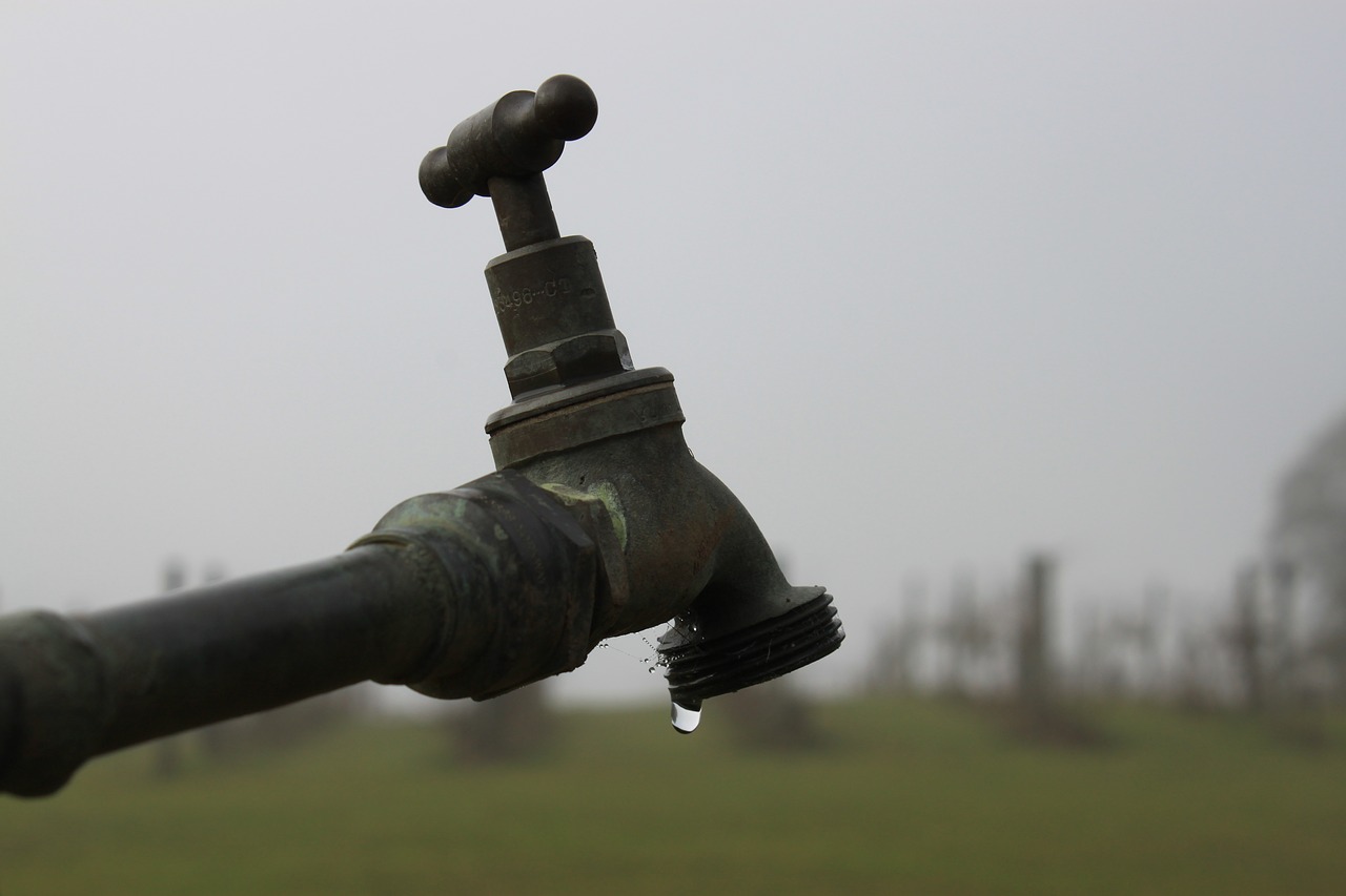 A large outdoor tap